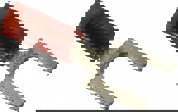 Standard Fork Terminal: Red, Nylon, Partially Insulated, #1/4