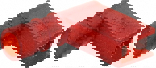 Wire Disconnect: Female, Red, Nylon, 22-18 AWG, 1/4