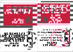 Security & Admittance Sign: Rectangle, 