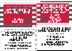 Security & Admittance Sign: Rectangle, 