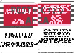 Security & Admittance Sign: Rectangle, 