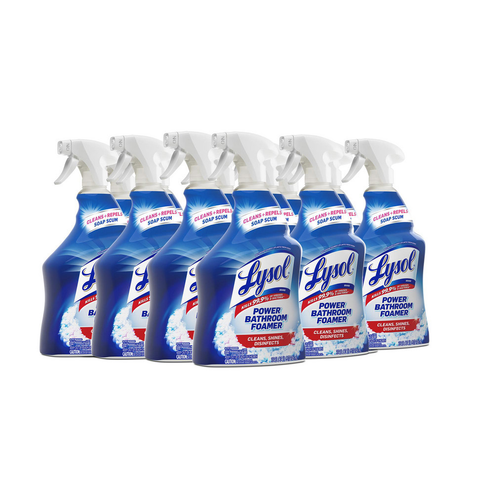 Disinfectant Power Bathroom Foamer, Liquid, Atlantic Fresh Scent, 32 oz Spray Bottle, 12/Carton