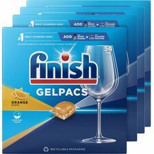 FINISH Dish Detergent Gelpacs, Orange Sc