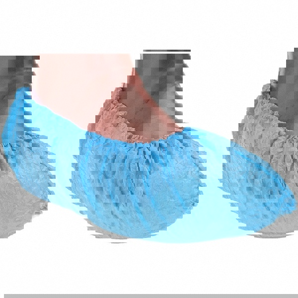 Shoe Cover: Polyethylene, Blue