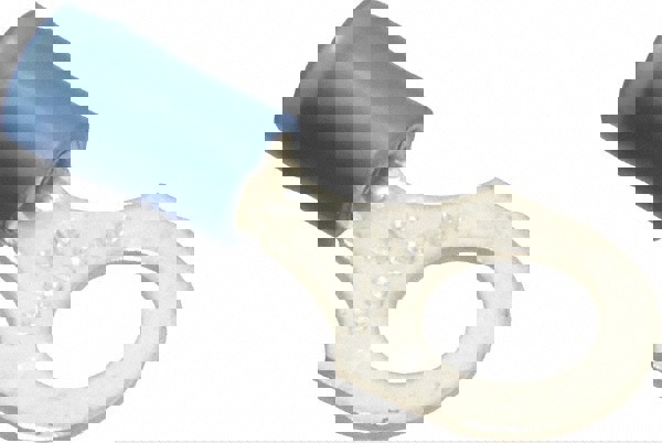 D Shaped Ring Terminal: Partially Insulated, 18 to 14 AWG, Crimp Connection