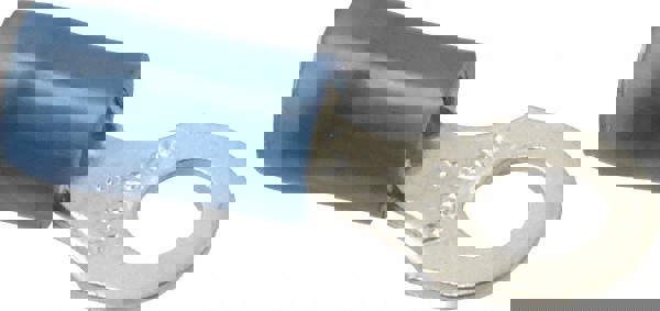 D Shaped Ring Terminal: Partially Insulated, 18 to 14 AWG, Crimp Connection