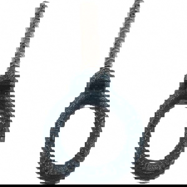 Fixed Lifting Eye Bolt: With Shoulder, M6 x 1.00 Thread, Grade C-15 Steel