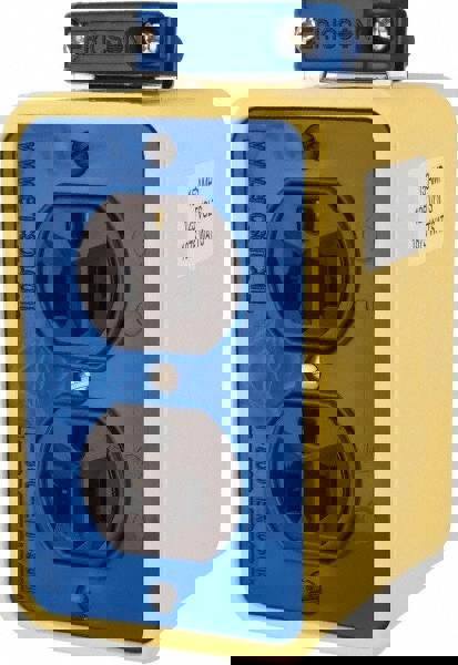 Electrical Outlet Box: Plastic, Rectangle, 4-1/2