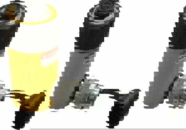 Portable Hydraulic Cylinder: Single Acting, 4.75 cu in Oil Capacity