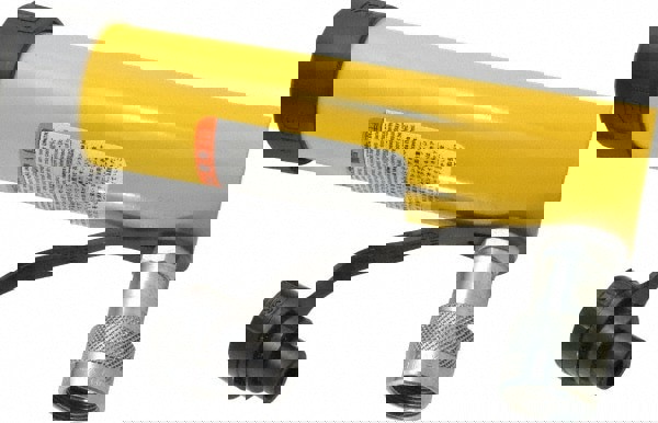 Portable Hydraulic Cylinder: Single Acting, 13.7 cu in Oil Capacity