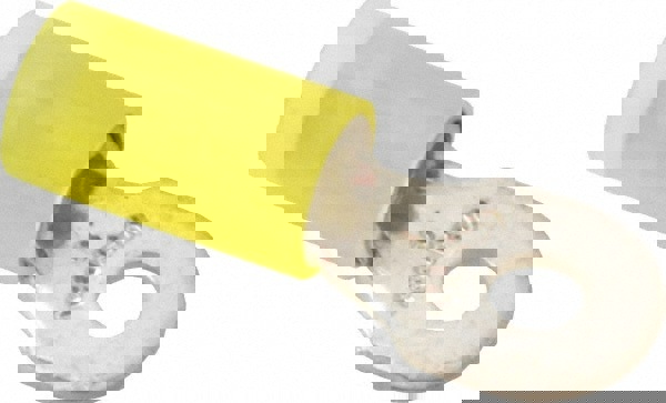 D Shaped Ring Terminal: Partially Insulated, 12 to 10 AWG, Crimp Connection