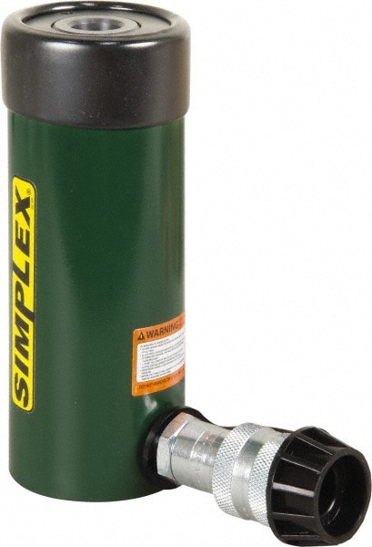 Portable Hydraulic Cylinder: 8.3 cu in Oil Capacity