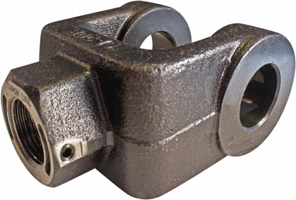 Air Cylinder Rod Clevis: 1-1/4-12 Thread, 1-3/8