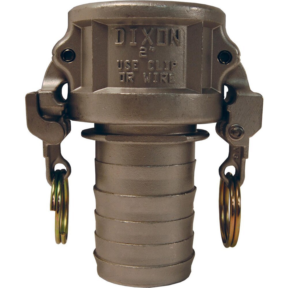 Suction & Discharge Hose Couplings; Type: Type C Coupler ; Coupling Type: Cam & Groove ; Coupling Descriptor: EZ Boss-Lock Coupler x Notched Hose Shank ; Material: Stainless Steel ; Coupler Size (Fractional Inch): 1-1/2 ; Thread Size: Non-Threaded