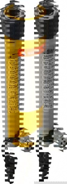 Portable Hydraulic Cylinder: Single Acting, 18.85 cu in Oil Capacity