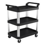 Carts; Cart Type: Utility ; Caster Material: HDPE ; Material: HDPE ; Caster Mount Type: Replaceable ; Brake Type: No Brake ; Load Capacity (Lb. - 3 Decimals): 300.000