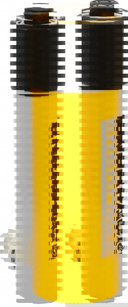 Portable Hydraulic Cylinder: Single Acting, 32.23 cu in Oil Capacity