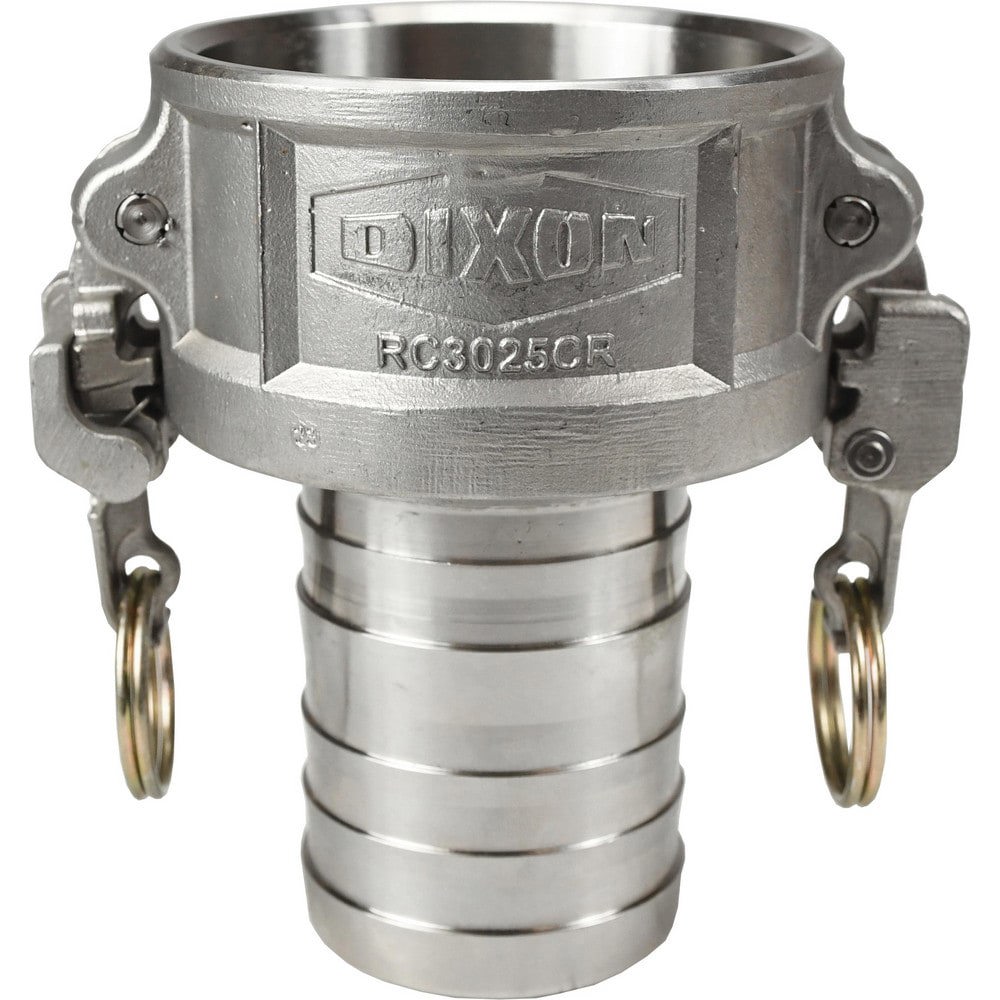 Suction & Discharge Hose Couplings; Type: Type C Coupler ; Coupling Type: Cam & Groove ; Coupling Descriptor: EZ Boss-Lock Coupler x Hose Shank ; Material: Stainless Steel ; Coupler Size (Fractional Inch): 4 ; Thread Size: Non-Threaded