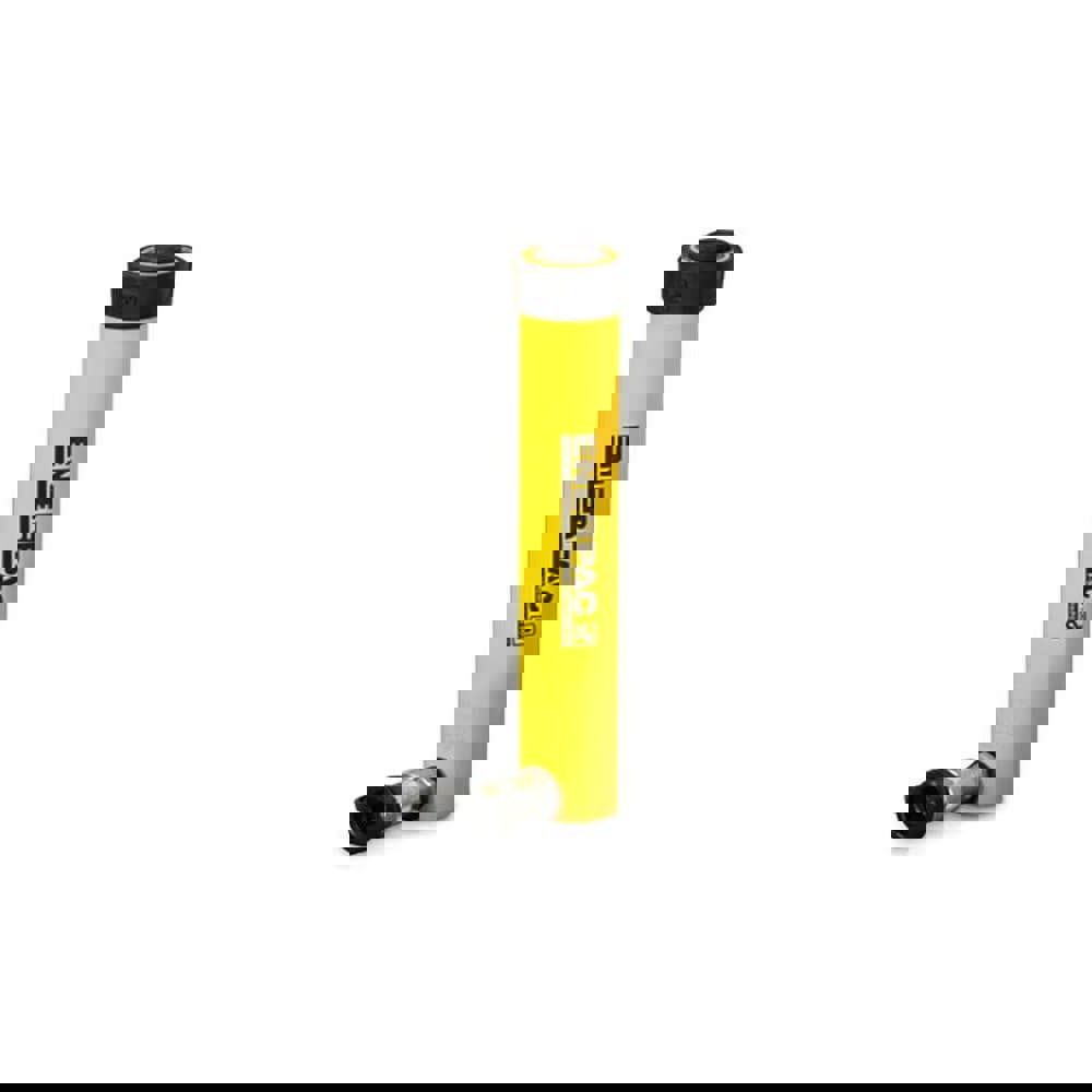 Portable Hydraulic Cylinder: Single Acting, 146.34 cu in Oil Capacity