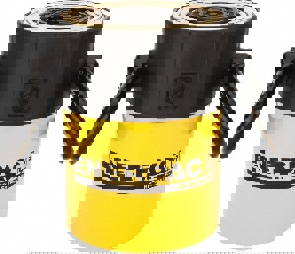 Portable Hydraulic Cylinder: Single Acting, 22.09 cu in Oil Capacity