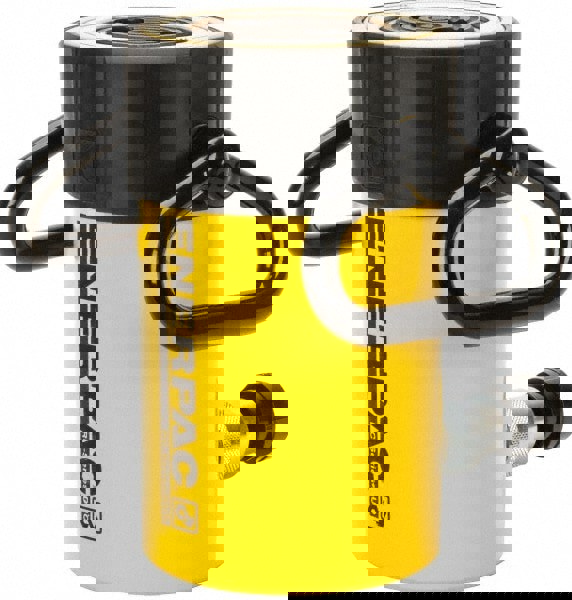 Portable Hydraulic Cylinder: Single Acting, 44.18 cu in Oil Capacity