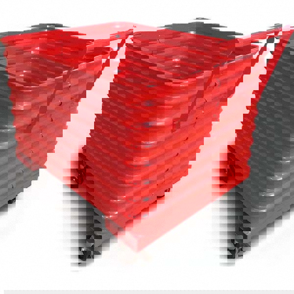 Steel Basket Truck: 4,000 lb Capacity, 34-1/2