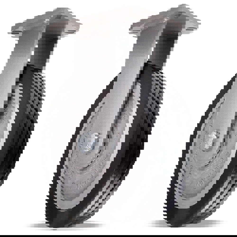 Rigid Top Plate Caster: Polyurethane on Aluminum, 10