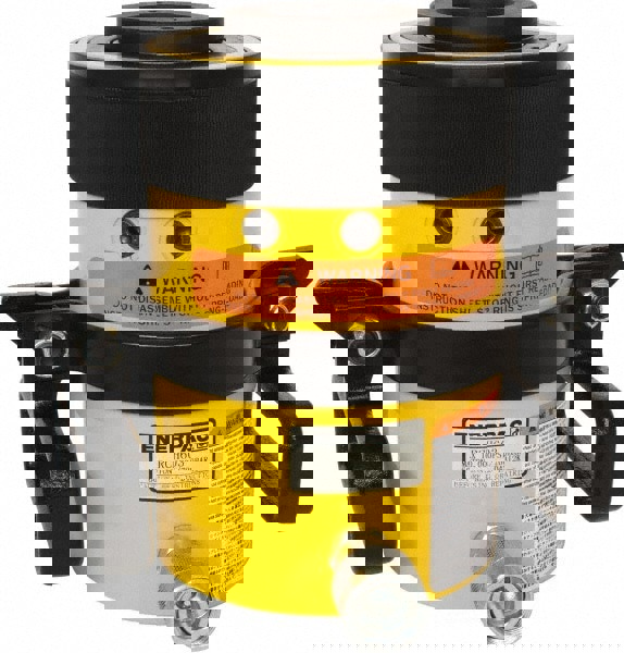 Portable Hydraulic Cylinder: Single Acting, 38.2 cu in Oil Capacity