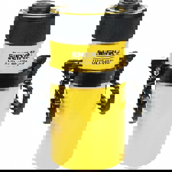 Portable Hydraulic Cylinder: Single Acting, 76.41 cu in Oil Capacity