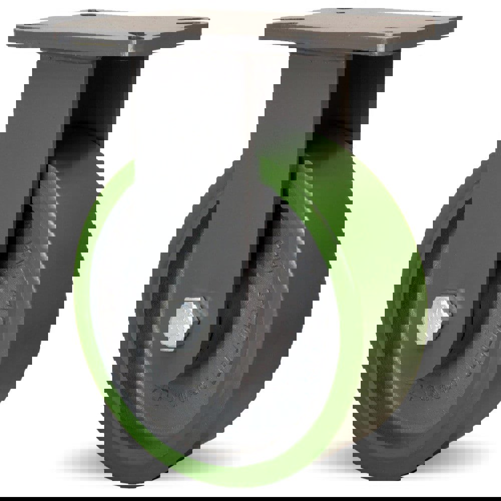 Rigid Top Plate Caster: Polyurethane, 8