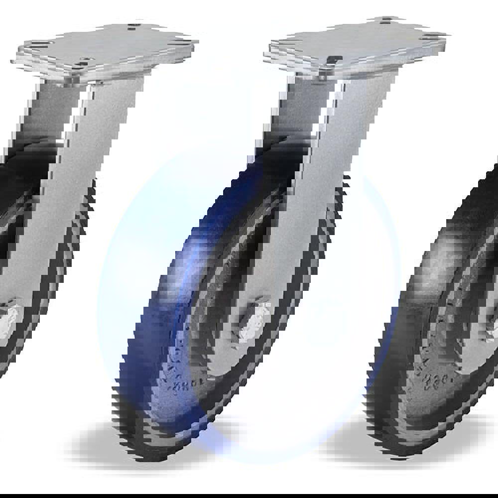 Rigid Top Plate Caster: Polyurethane, 8