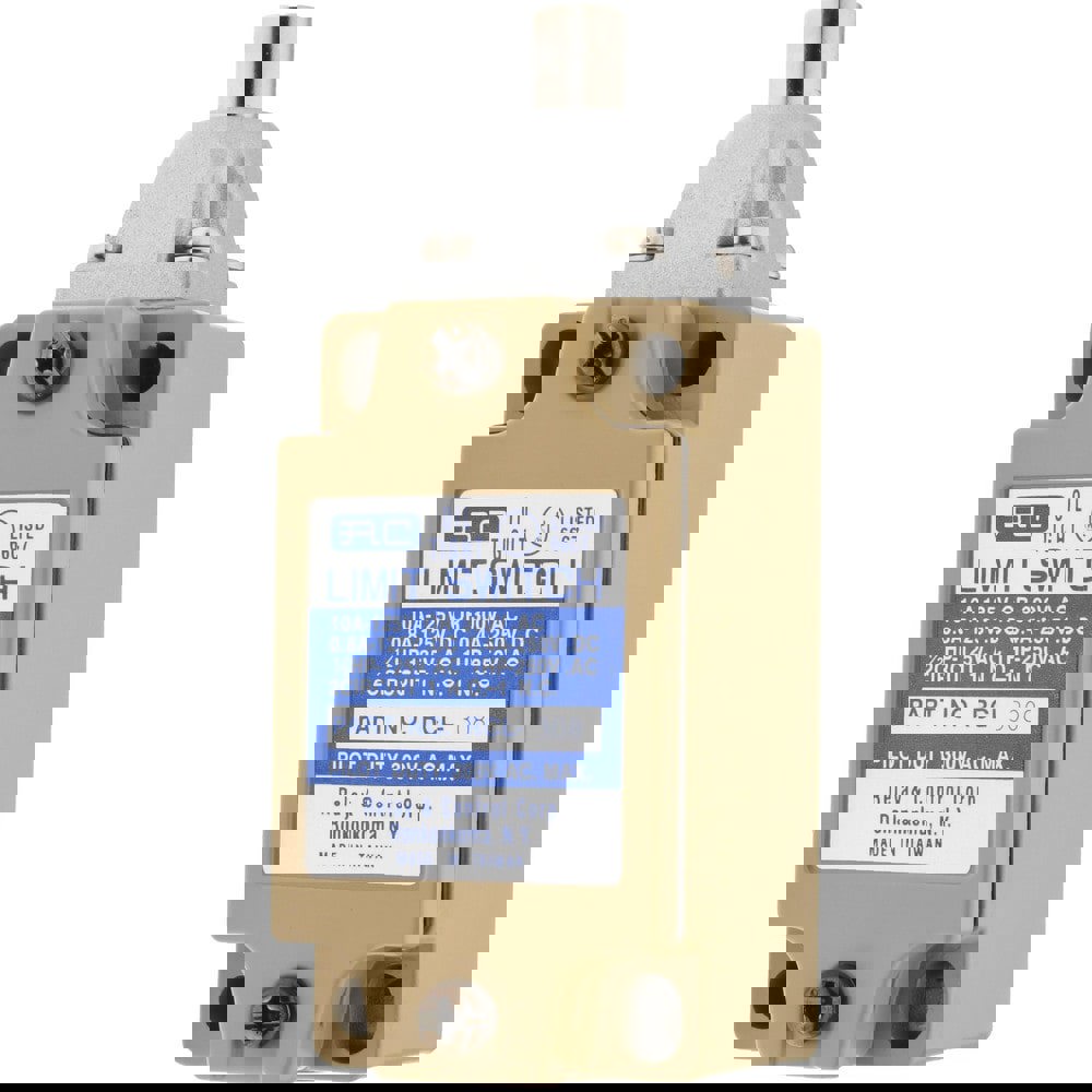 General Purpose Limit Switch: SPDT, NC, Plunger, Top
