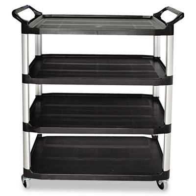 CART,OPEN, 4 SHELF,BK