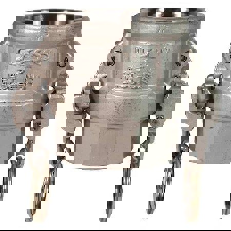 Suction & Discharge Hose Couplings; Type: Type D Coupler ; Coupling Type: Cam & Groove ; Coupling Descriptor: EZ Boss-Lock Coupler x FNPT ; Material: Stainless Steel ; Coupler Size (Fractional Inch): 1-1/4 ; Thread Size: 1-1/4