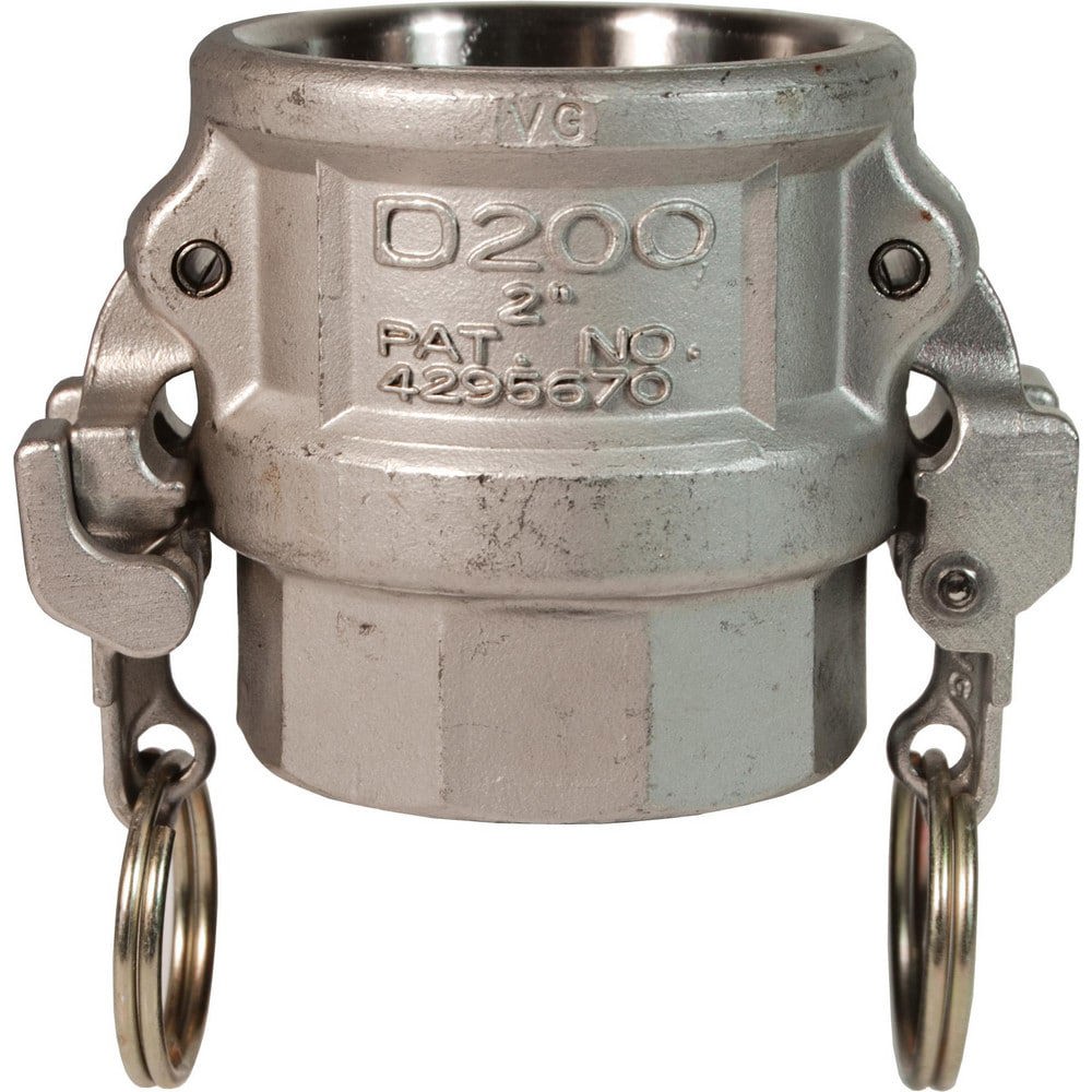 Suction & Discharge Hose Couplings; Type: Type D Coupler ; Coupling Type: Cam & Groove ; Coupling Descriptor: EZ Boss-Lock Coupler x FNPT ; Material: Stainless Steel ; Coupler Size (Fractional Inch): 4 ; Thread Size: 4