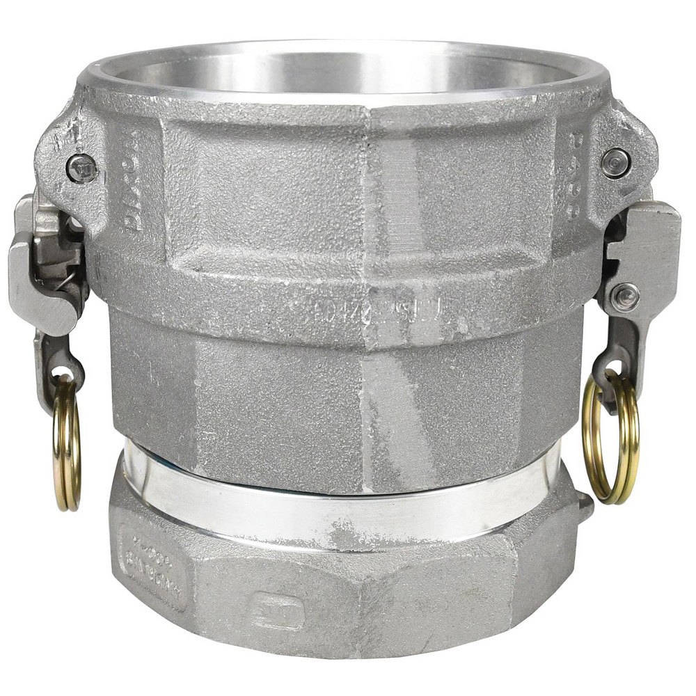 Suction & Discharge Hose Couplings; Type: Type D Coupler ; Coupling Type: Cam & Groove ; Coupling Descriptor: Swivel EZ Boss-Lock Coupler x FNPT ; Material: Stainless Steel ; Coupler Size (Fractional Inch): 4 ; Thread Size: 4