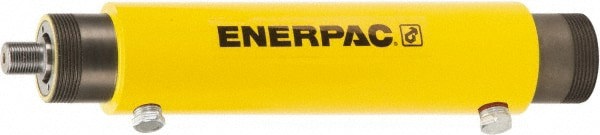 Portable Hydraulic Cylinder: Double Acting, 10.82 cu in Oil Capacity