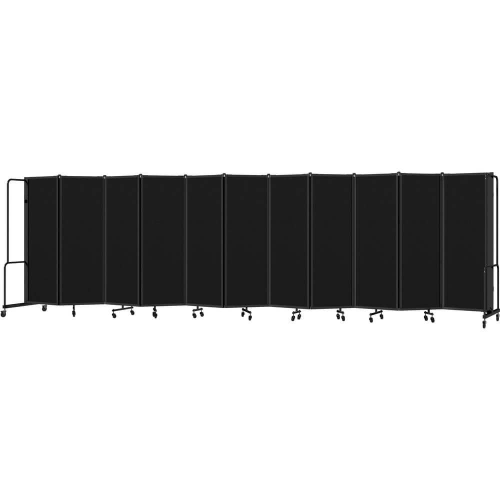 Office Cubicle Partitions; Office Cubicle Partition Type: Mobile, Portable ; Color: Black ; Material: PET; Aluminum; Steel ; Mount Type: Self-Supporting ; Height (Inch): 72 ; Width (Inch): 27