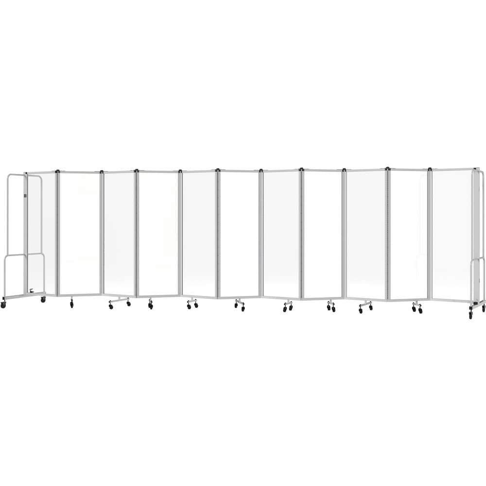 Office Cubicle Partitions; Office Cubicle Partition Type: Mobile, Portable ; Color: Clear ; Material: Steel; Acrylic; Aluminum ; Mount Type: Self-Supporting ; Height (Inch): 72 ; Width (Inch): 27