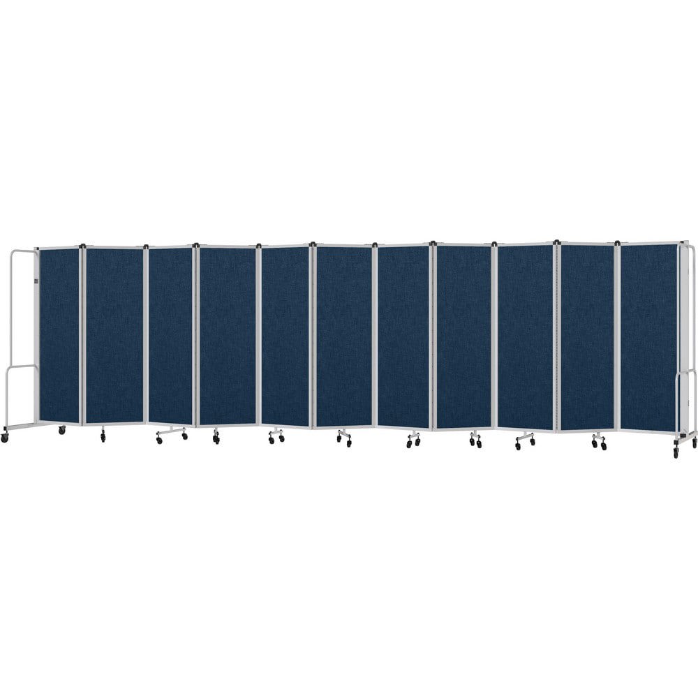 Office Cubicle Partitions; Office Cubicle Partition Type: Mobile, Portable ; Color: Blue ; Material: PET; Aluminum; Steel ; Mount Type: Self-Supporting ; Height (Inch): 72 ; Width (Inch): 27