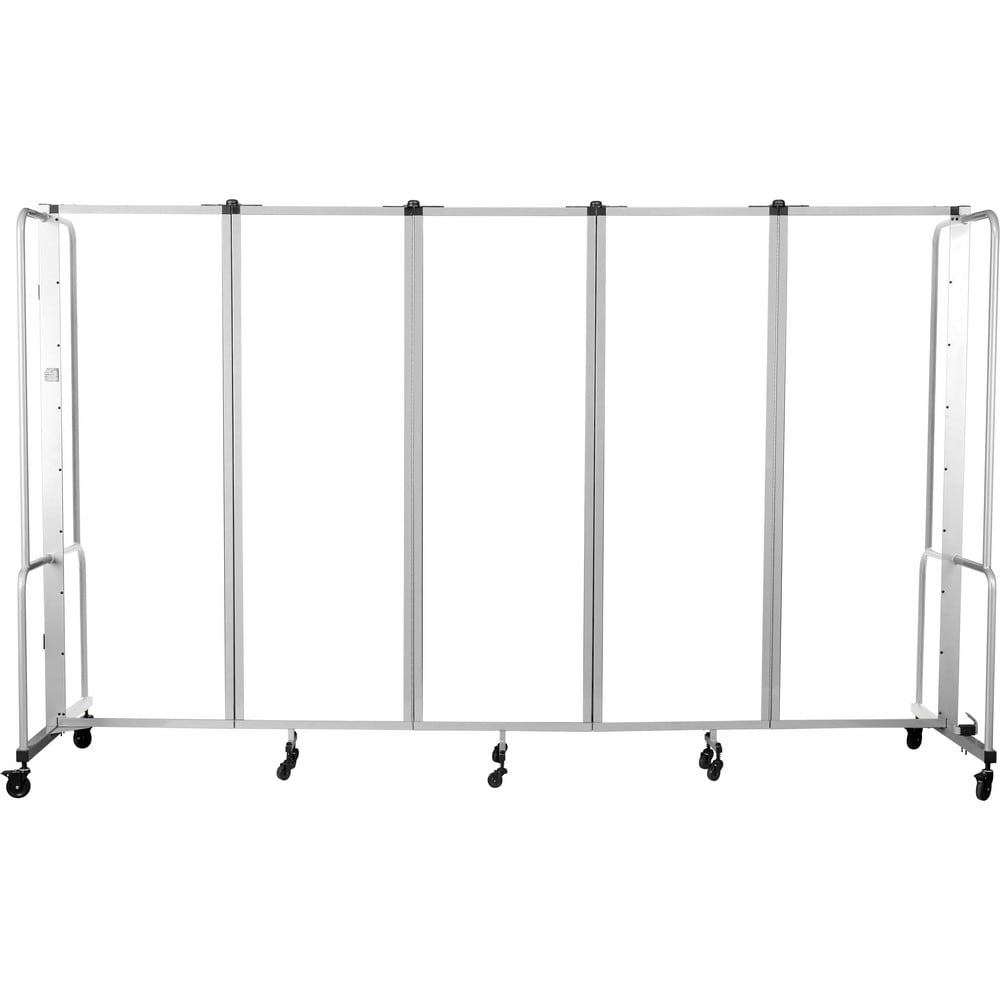 Office Cubicle Partitions; Office Cubicle Partition Type: Mobile, Portable ; Color: Clear ; Material: Steel; Acrylic; Aluminum ; Mount Type: Self-Supporting ; Height (Inch): 72 ; Width (Inch): 27