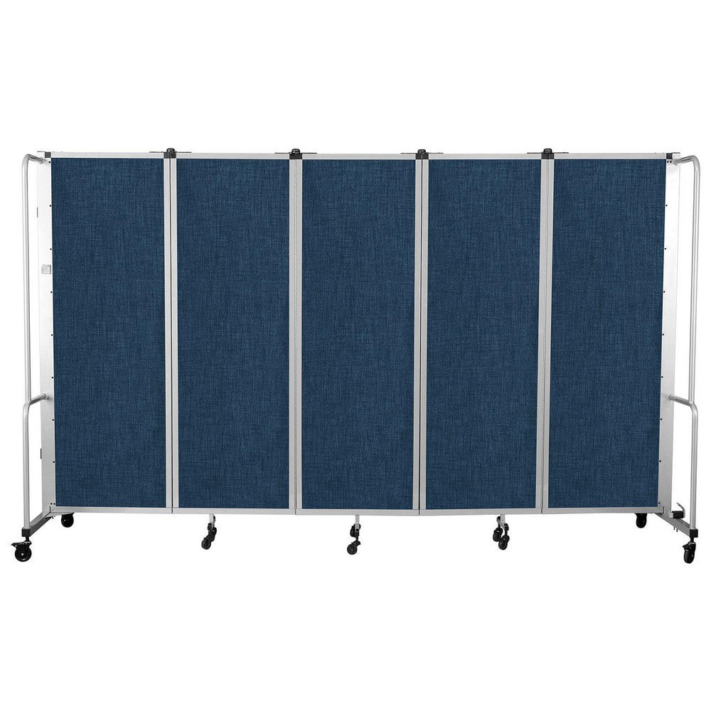 Office Cubicle Partitions; Office Cubicle Partition Type: Mobile, Portable ; Color: Blue ; Material: PET; Aluminum; Steel ; Mount Type: Self-Supporting ; Height (Inch): 72 ; Width (Inch): 27