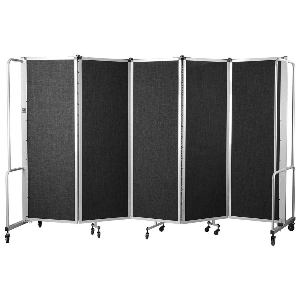Office Cubicle Partitions; Office Cubicle Partition Type: Mobile, Portable ; Color: Black ; Material: PET; Aluminum; Steel ; Mount Type: Self-Supporting ; Height (Inch): 72 ; Width (Inch): 27