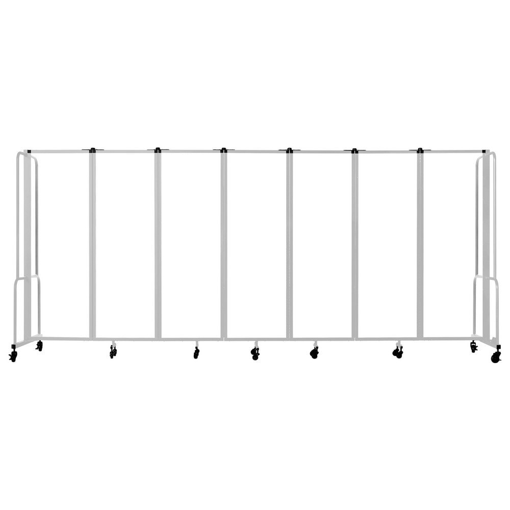 Office Cubicle Partitions; Office Cubicle Partition Type: Mobile, Portable ; Color: Clear ; Material: Steel; Acrylic; Aluminum ; Mount Type: Self-Supporting ; Height (Inch): 72 ; Width (Inch): 27