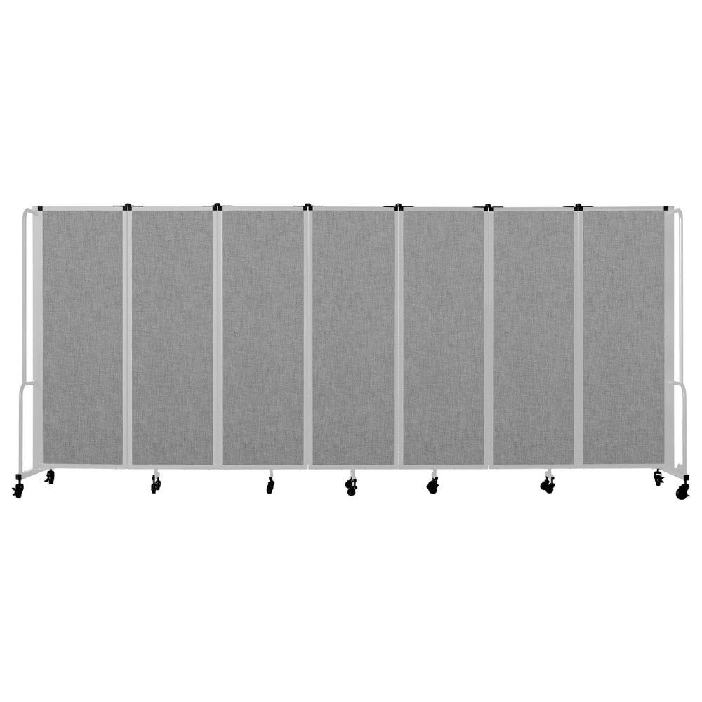 Office Cubicle Partitions; Office Cubicle Partition Type: Mobile, Portable ; Color: Gray ; Material: PET; Aluminum; Steel ; Mount Type: Self-Supporting ; Height (Inch): 72 ; Width (Inch): 27