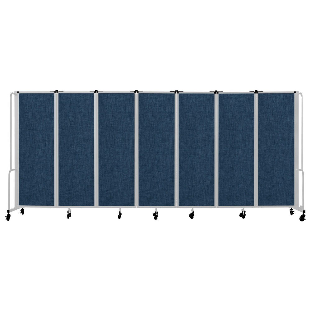 Office Cubicle Partitions; Office Cubicle Partition Type: Mobile, Portable ; Color: Blue ; Material: PET; Aluminum; Steel ; Mount Type: Self-Supporting ; Height (Inch): 72 ; Width (Inch): 27