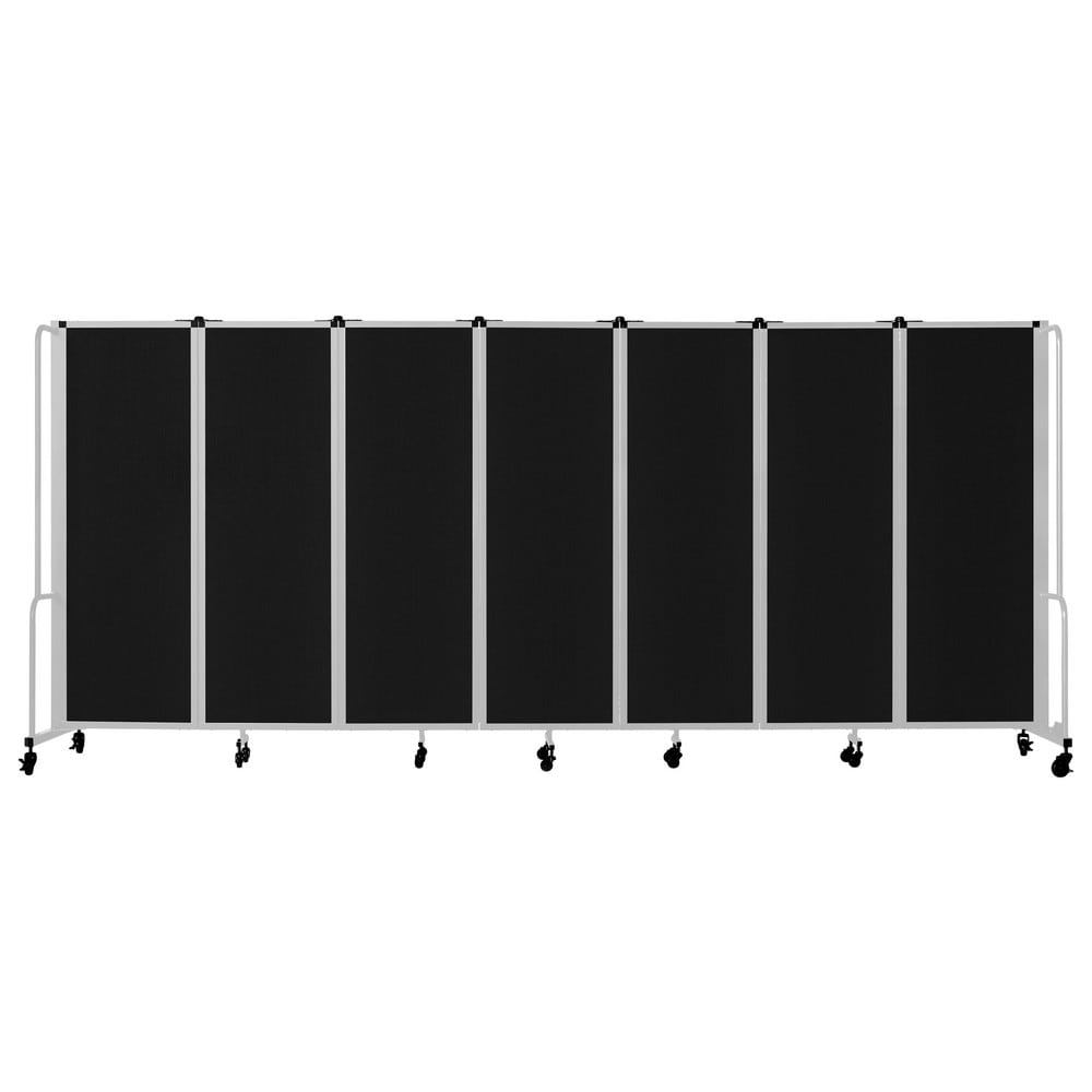 Office Cubicle Partitions; Office Cubicle Partition Type: Mobile, Portable ; Color: Black ; Material: PET; Aluminum; Steel ; Mount Type: Self-Supporting ; Height (Inch): 72 ; Width (Inch): 27