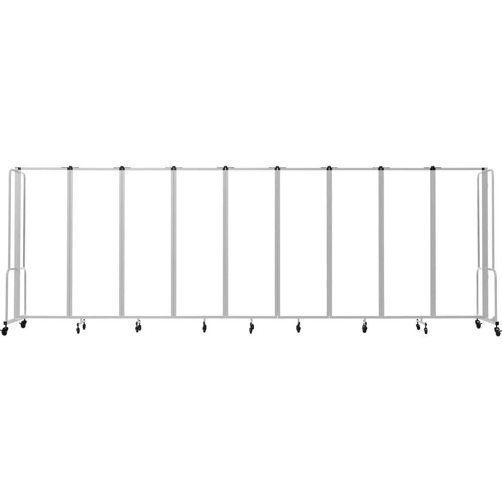 Office Cubicle Partitions; Office Cubicle Partition Type: Mobile, Portable ; Color: Clear ; Material: Steel; Acrylic; Aluminum ; Mount Type: Self-Supporting ; Height (Inch): 72 ; Width (Inch): 27