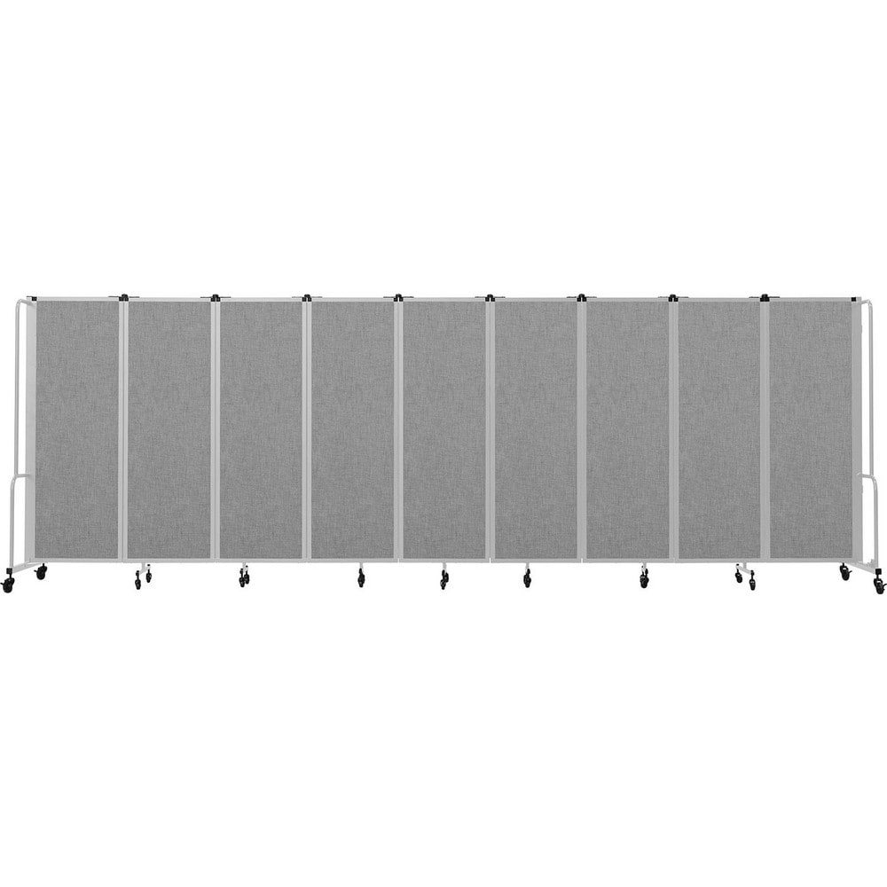 Office Cubicle Partitions; Office Cubicle Partition Type: Mobile, Portable ; Color: Gray ; Material: PET; Aluminum; Steel ; Mount Type: Self-Supporting ; Height (Inch): 72 ; Width (Inch): 27