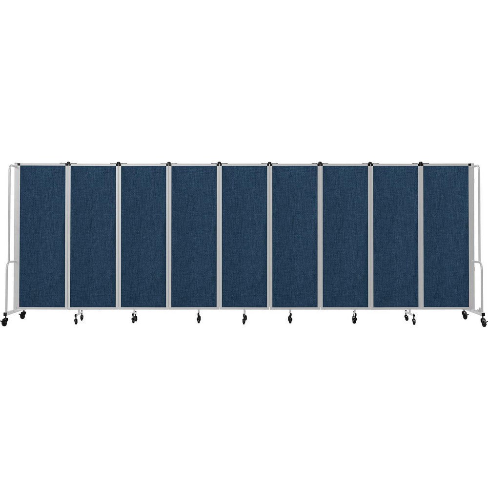 Office Cubicle Partitions; Office Cubicle Partition Type: Mobile, Portable ; Color: Blue ; Material: PET; Aluminum; Steel ; Mount Type: Self-Supporting ; Height (Inch): 72 ; Width (Inch): 27